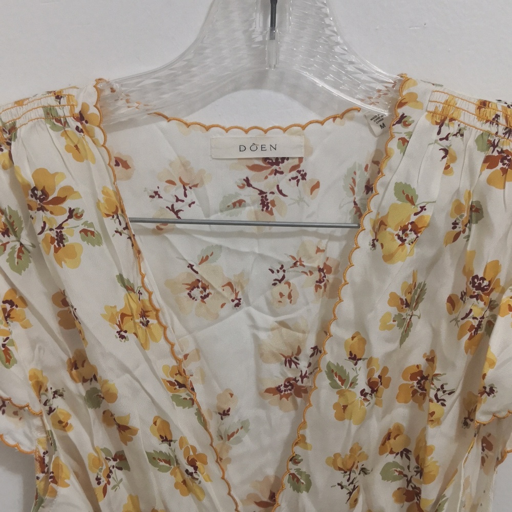 Doen Yellow Floral Mini Dress - Picture 6 of 6